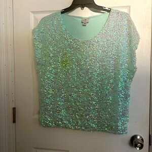 Worthington sequin shirt